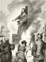 Execution of the English Lollard priest, William Sawtrey in March 1401, from 'The National and Domestic History of England' by William Hickman Smith Aubrey (1858-1916) published London, c.1890 (litho) | Obraz na stenu