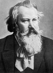 Johannes Brahms, 1879 (b/w photo) | Obraz na stenu