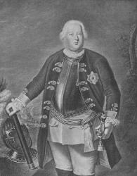 Friedrich Wilhelm I, King of Prussia (engraving) | Obraz na stenu