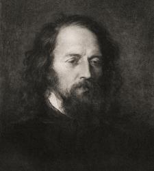 Lord Alfred Tennyson (1809-92) (engraving) | Obraz na stenu