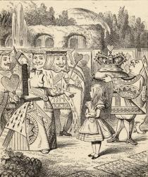 Off with her head, from 'Alice's Adventures in Wonderland' by Lewis Carroll, published 1891 (litho) | Obraz na stenu