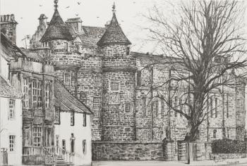 Falkland Palace, Scotland, 200,7 (Ink on Paper) | Obraz na stenu