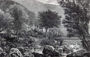Near Lynmouth, from 'Leisure Hour', 1888 (engraving) | Obraz na stenu