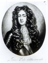 James Scott, Duke of Monmouth and Buccleuch (1649-85) (engraving) (b/w photo) | Obraz na stenu