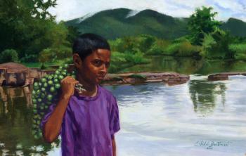 Caroni Chennette (oil on wood) | Obraz na stenu