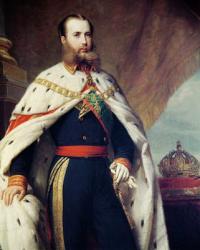 Maximilian of Hapsburg-Lorraine (1832-67) Emperor of Mexico, 1865 (oil on canvas) (see also 233828) | Obraz na stenu