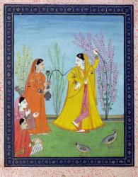 The Beginning of Spring, from Chamba, Himachal Pradesh, c.1800 (gouache on paper) | Obraz na stenu