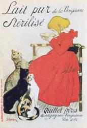 Poster advertising 'Pure Sterilised Milk from La Vingeanne' (colour litho) | Obraz na stenu