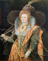 Elizabeth I (1533-1603) (colour litho) | Obraz na stenu