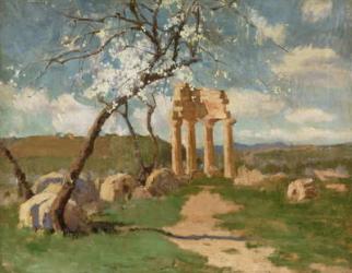 Almond Trees and Ruins, Sicily, c.1887 | Obraz na stenu