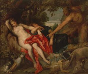Diana and Endymion discovered by a Satyr, 1622-27 | Obraz na stenu