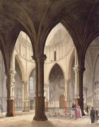 Temple Church, 1809 (aquatint) | Obraz na stenu