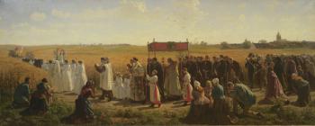 The Blessing of the Wheat in the Artois, 1857 (oil on canvas) | Obraz na stenu