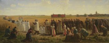 The Blessing of the Wheat in the Artois, 1857 (oil on canvas) | Obraz na stenu