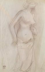 Nude (pencil on paper) | Obraz na stenu