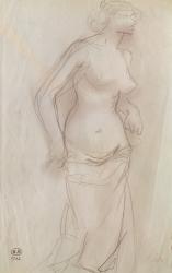 Nude (pencil on paper) | Obraz na stenu