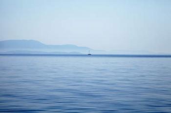 Tranquil Sea with Sail boat | Obraz na stenu