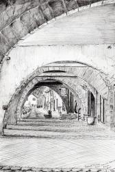 Arches Sauveterre France, 2010, (ink on paper) | Obraz na stenu