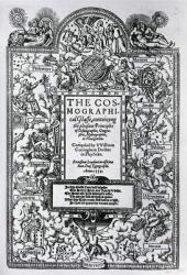 Titlepage of 'The Cosmographical Glass', 1559 (woodcut) | Obraz na stenu