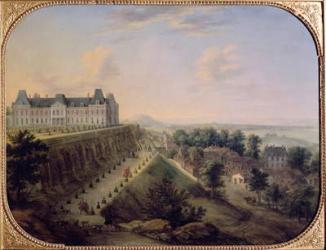 The Chateau de Meudon (oil on canvas) | Obraz na stenu