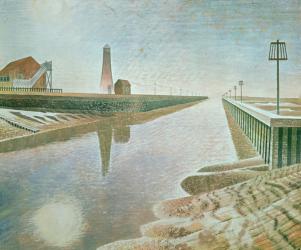 Rye Harbour, 1938 (pencil & w/c on paper) | Obraz na stenu