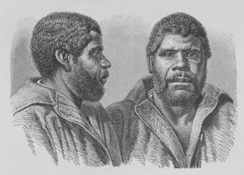 William Lanney, the last Tasmanian, from 'The History of Mankind', Vol.1, by Prof. Friedrich Ratzel, 1896 (engraving) | Obraz na stenu