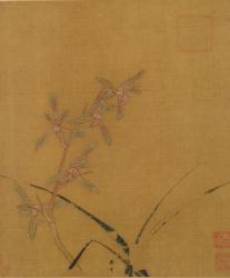 Orchids (ink on silk) | Obraz na stenu