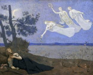 The Dream: "In his sleep he saw Love, Glory and Wealth appear to him", 1883 oil on canvas) | Obraz na stenu