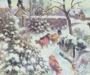 Effet de Neige a Montfoucault, 1882 (oil on canvas) | Obraz na stenu