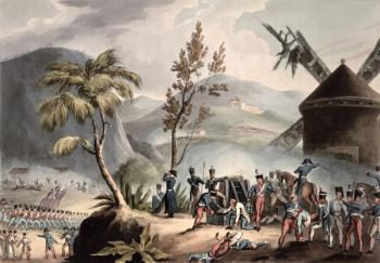 Battle of Roleia, August 17th, 1808, engraved by Thomas Sutherland (b.c.1785) (aquatint) | Obraz na stenu