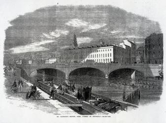 St. Patrick's Bridge, Cork, Opened on Thursday, engraved by T.N. Wilson, published in 'The Illustrated London News', December 14 1861 (engraving) | Obraz na stenu