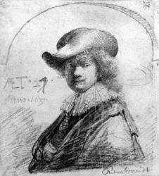 Self Portrait, c.1633 (etching) | Obraz na stenu