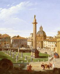 A View of Trajan's Forum, Rome, 1821 (oil on canvas) | Obraz na stenu