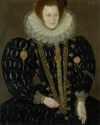 Portrait of Lady Elizabeth Knightley, 1591 (oil on panel) | Obraz na stenu