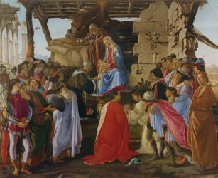 Adoration of the Magi (tempera on panel) (for detail see 315894) | Obraz na stenu