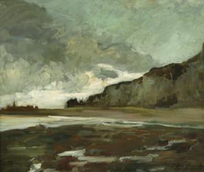 Les Falaises at Dieppe (oil on canvas) | Obraz na stenu