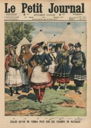 Those who are no more on the battlefields, front cover illustration from 'Le Petit Journal', supplement illustre, 22nd March 1914 (colour litho) | Obraz na stenu