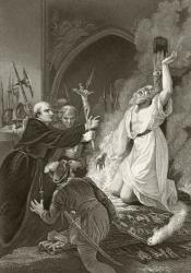 Martyrdom of Archbishop Thomas Cranmer, 21 March 1556, from 'The National and Domestic History of England' by William Hickman Smith Aubrey (1858-1916) published London, c.1890 (litho) | Obraz na stenu
