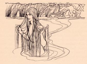 Illustration from Grimm's Fairy Tale, The Nix of the Mill-pond | Obraz na stenu