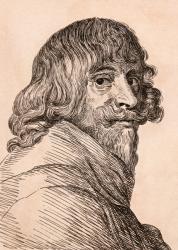 Hendrik van Steenwyck the Younger, illustration from '75 Portraits Of Celebrated Painters From Authentic Originals', published in London, 1817 (engraving) | Obraz na stenu
