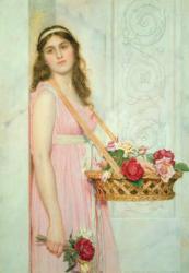 The Flower Seller, 1929 (w/c on paper) | Obraz na stenu