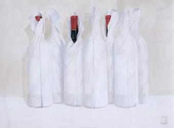 Wrapped bottles 3, 2003 (acrylic on paper) | Obraz na stenu