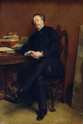 Alexander Dumas Fils (1824-95) 1877 (oil on canvas) | Obraz na stenu