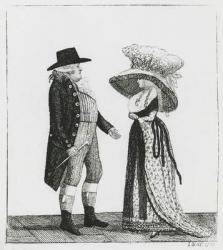 Captain Dalrymple and Penelope Macdonald, 1787 (engraving) | Obraz na stenu