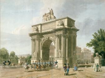 View of Wellington Arch (aquatint) | Obraz na stenu