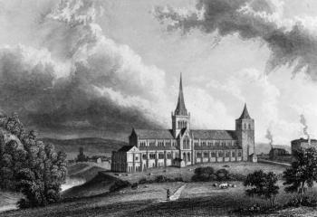 Glasgow Cathedral, engraved by Edward Finden, c.1830 (engraving) | Obraz na stenu