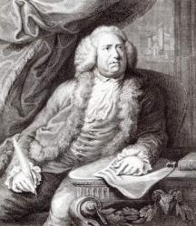 William Boyce (1710-79), composer and master of the orchestra to King George III, frontispiece engraved by John Keyse Sherwin (1751-90), 1788 (engraving) | Obraz na stenu
