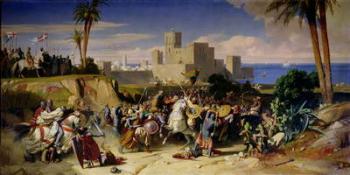 The Taking of Beirut by the Crusaders in 1197, 1842 (oil on canvas) | Obraz na stenu