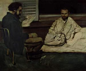 Paul Alexis (1847-1901) Reading a Manuscript to Emile Zola (1840-1902) 1869-70 (oil on canvas) | Obraz na stenu