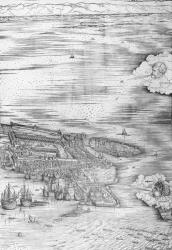 Grande Pianta Prospettica - Venice, c.1500 (engraving) (right hand side) | Obraz na stenu